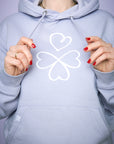 Hoodie "Ich öffne mein Herz für dich" - Lila