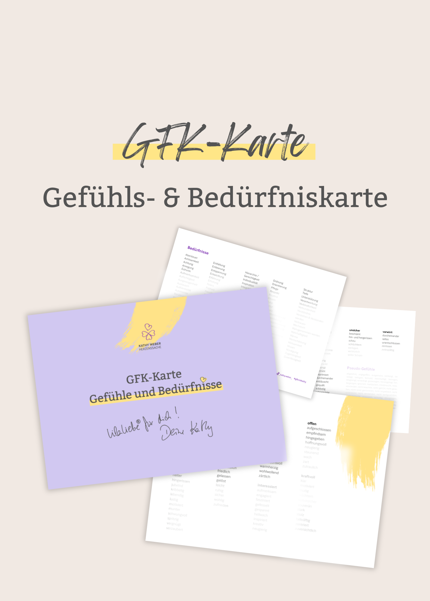 Deine Gefühls- und Bedürfniskarte