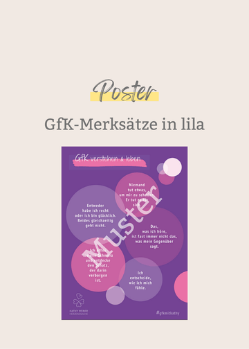 "GfK-Merksätze lila" in DIN A4