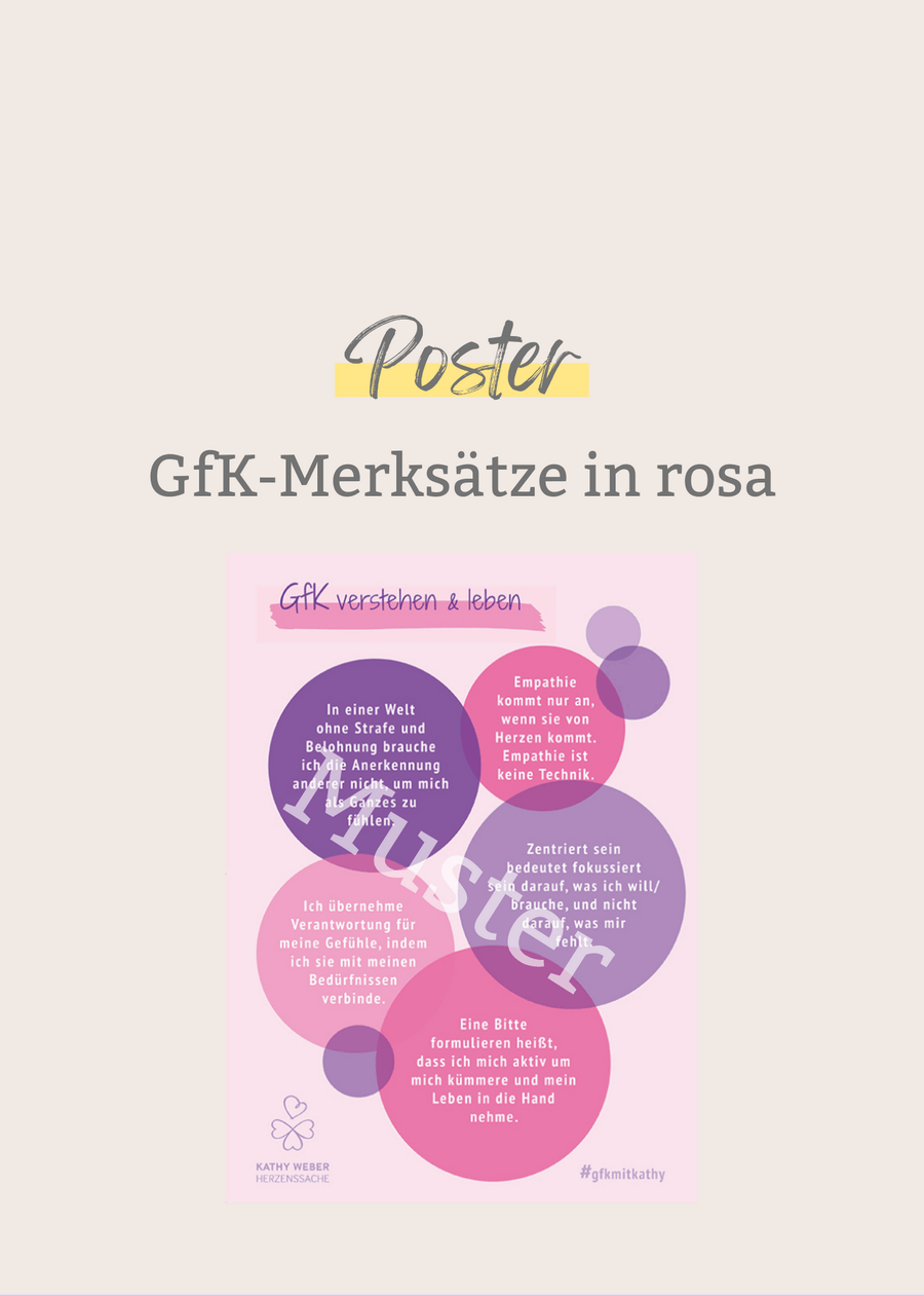 "GfK-Merksätze rosa" in DIN A4