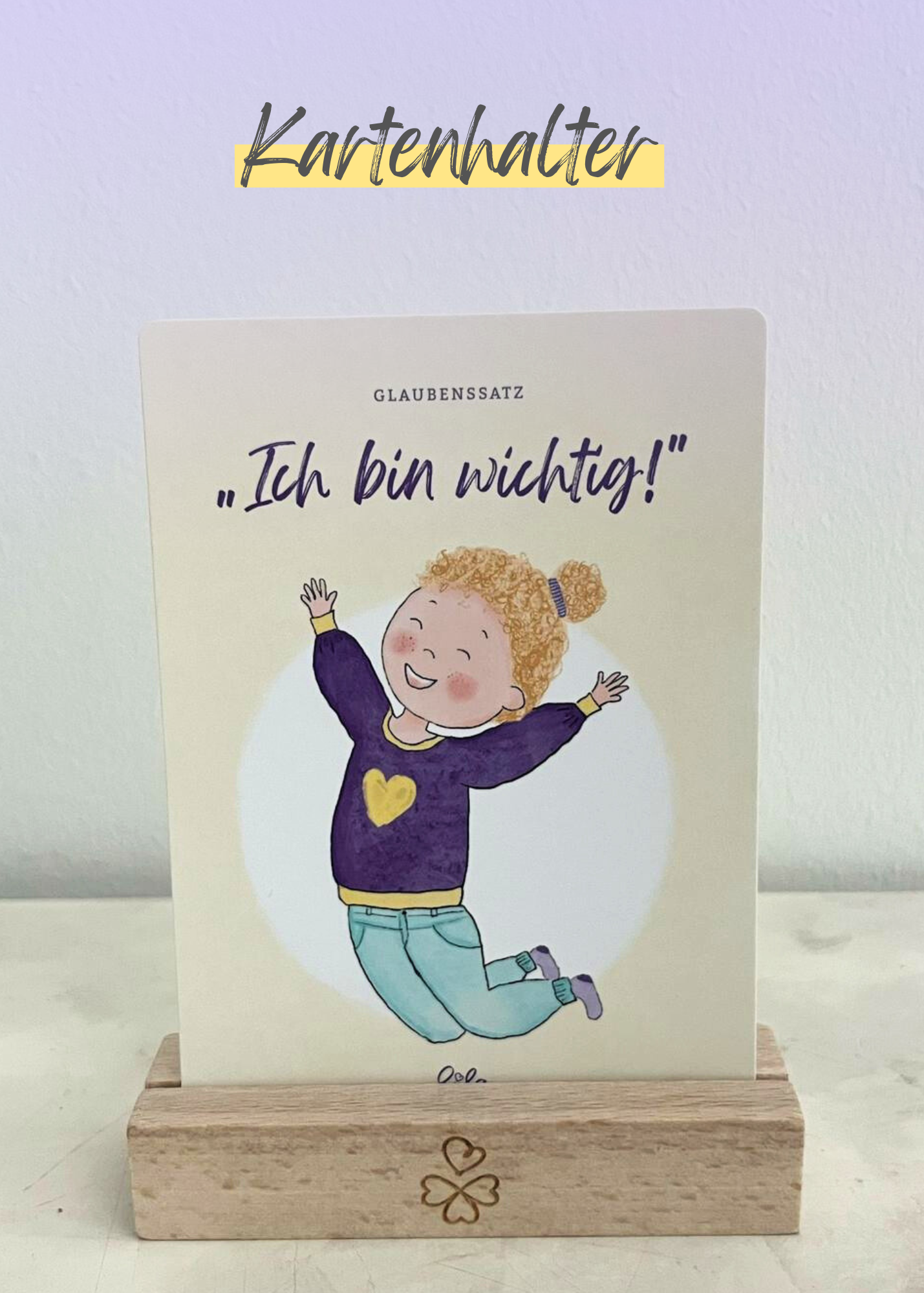 Kartenhalter für deine Herzenssachen