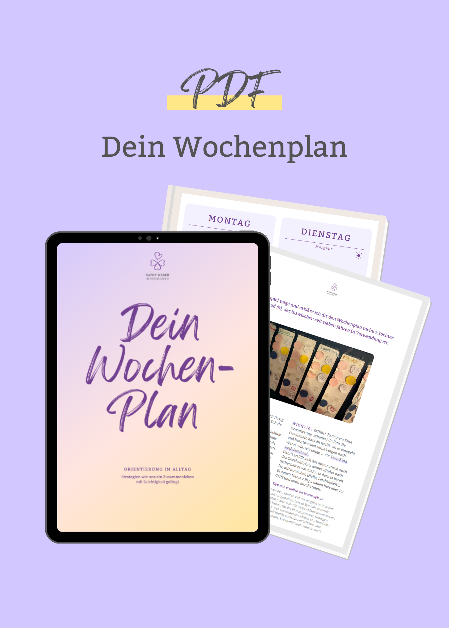 Individueller Wochenplan | Vorlage