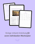 Individueller Wochenplan | Vorlage