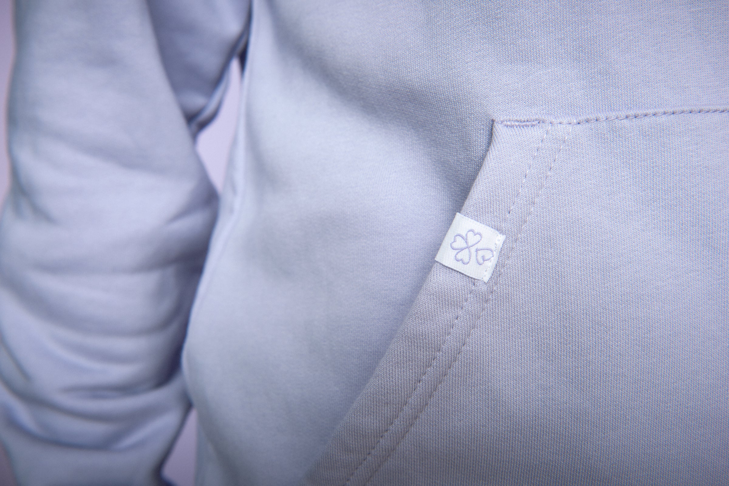 Hoodie "Ich öffne mein Herz für dich" - Lila