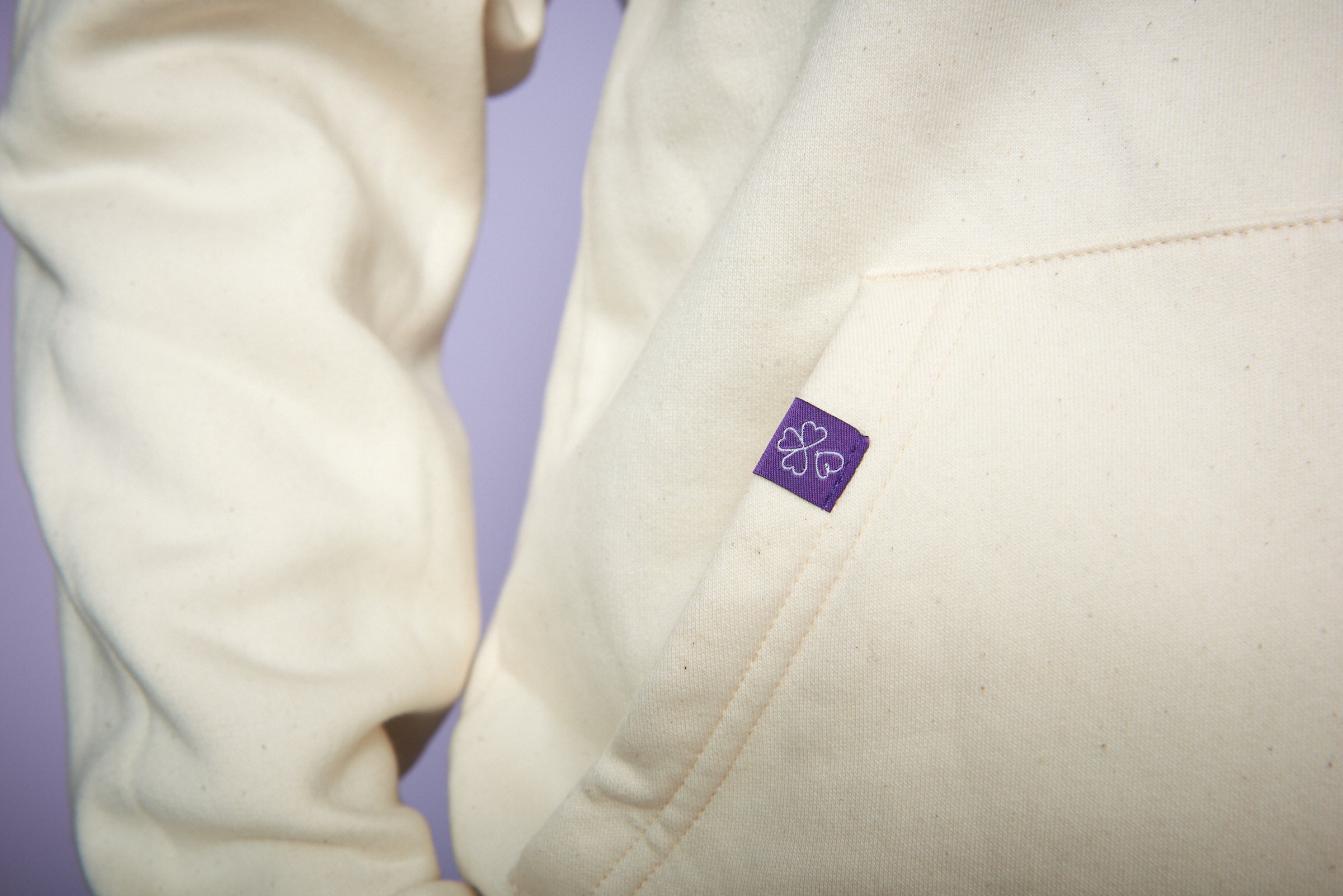 Hoodie "Ich öffne mein Herz für dich" - Creme