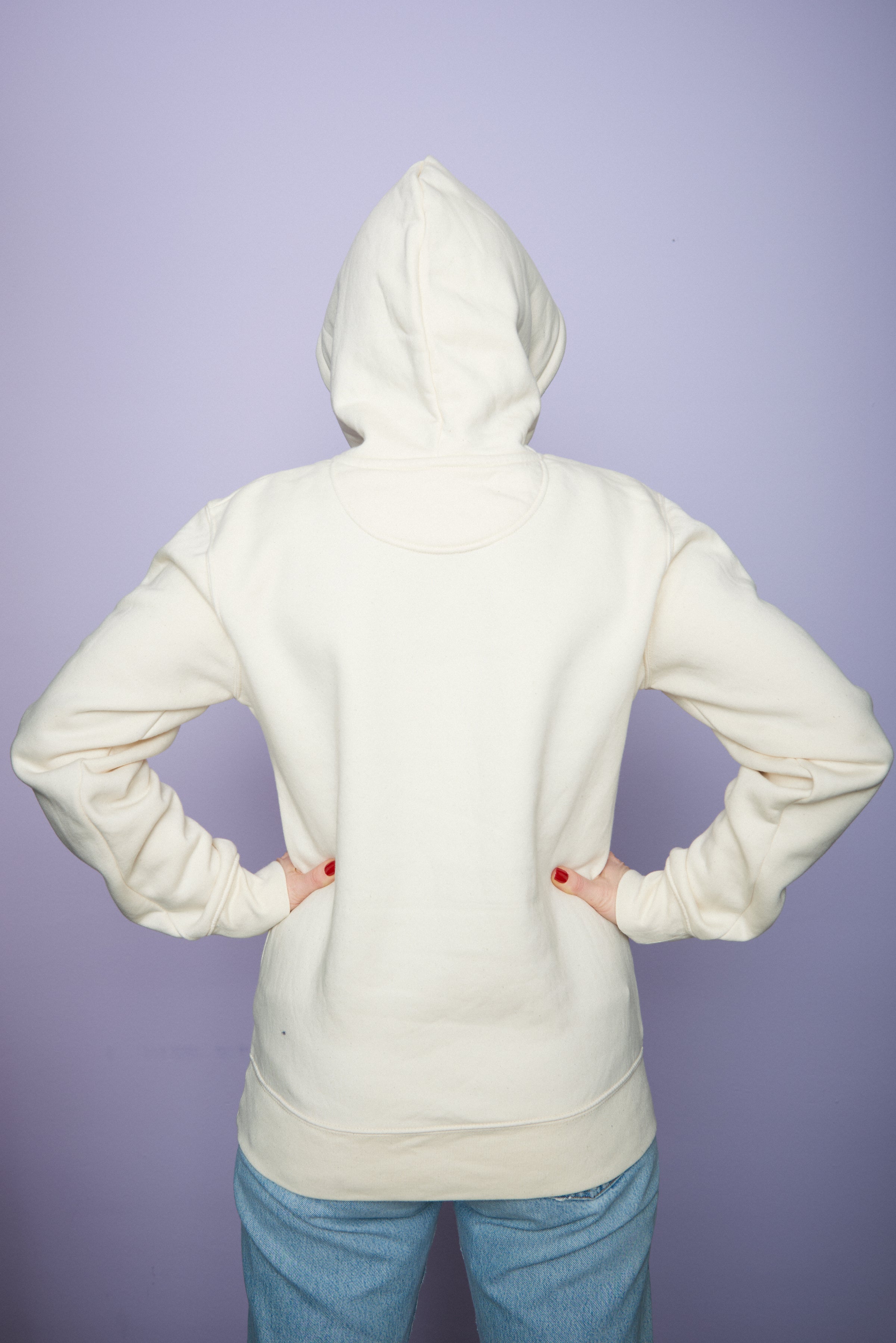 Hoodie "Ich öffne mein Herz für dich" - Creme