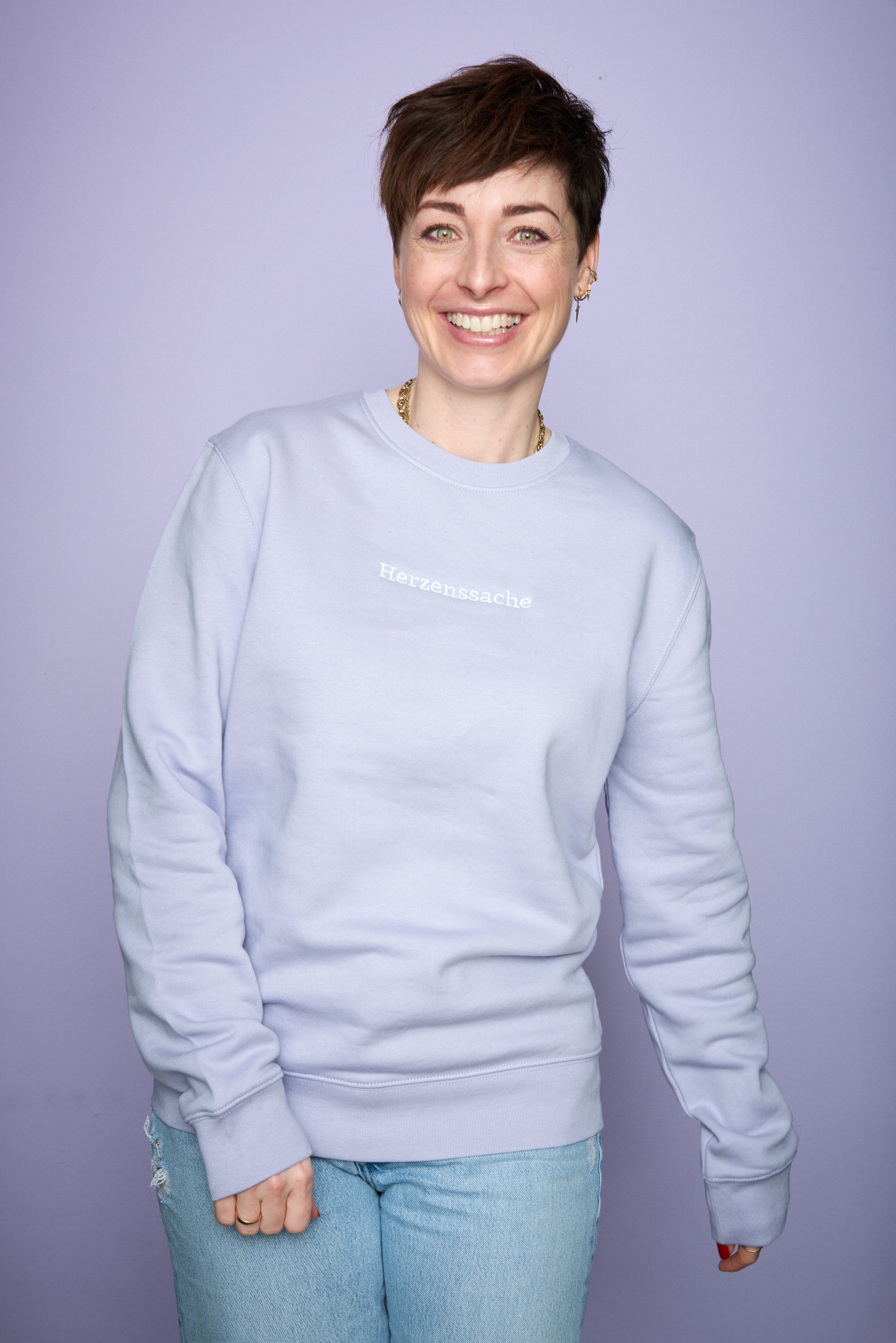 Pullover "Herzenssache" - Lila