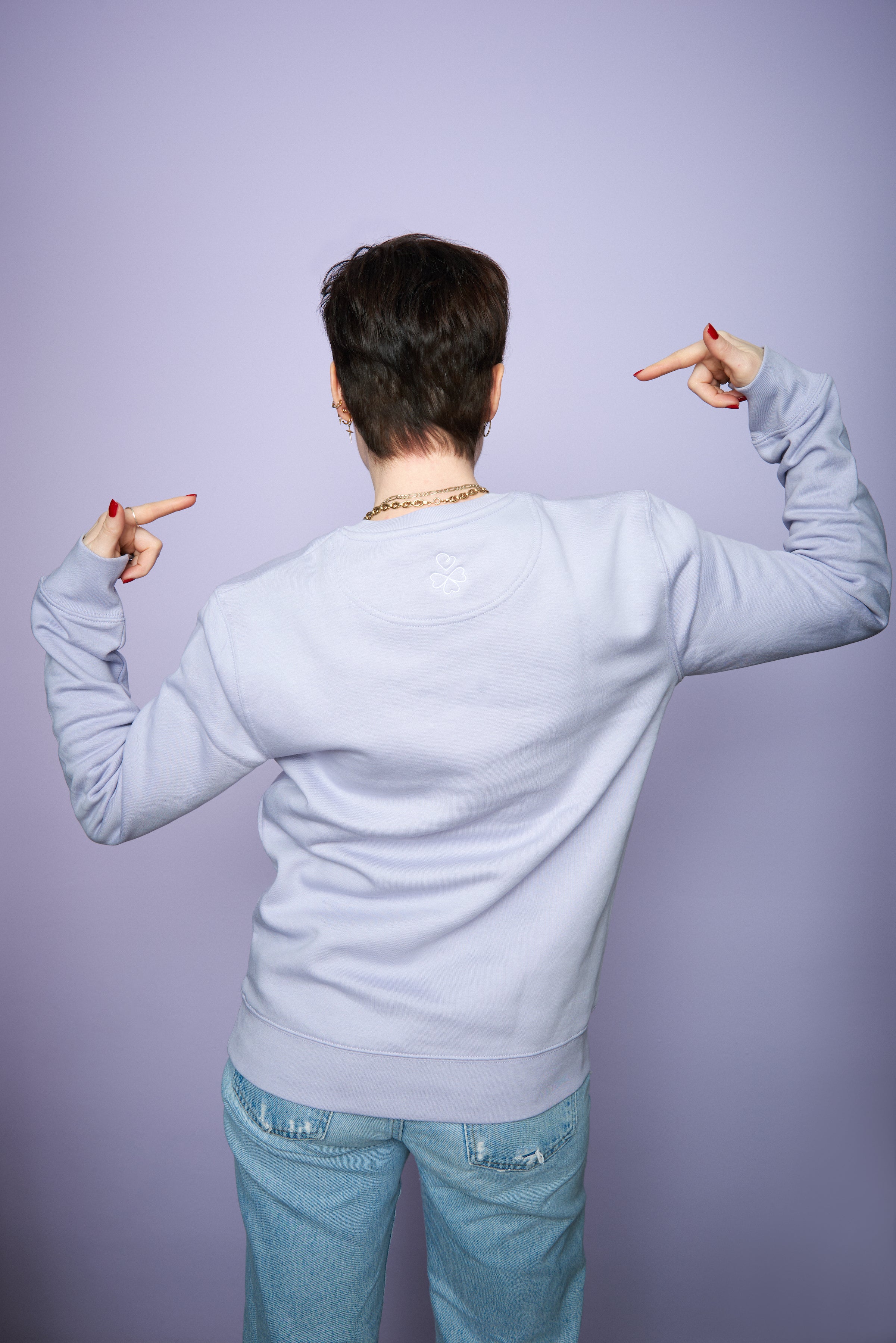 Pullover "Herzenssache" - Lila