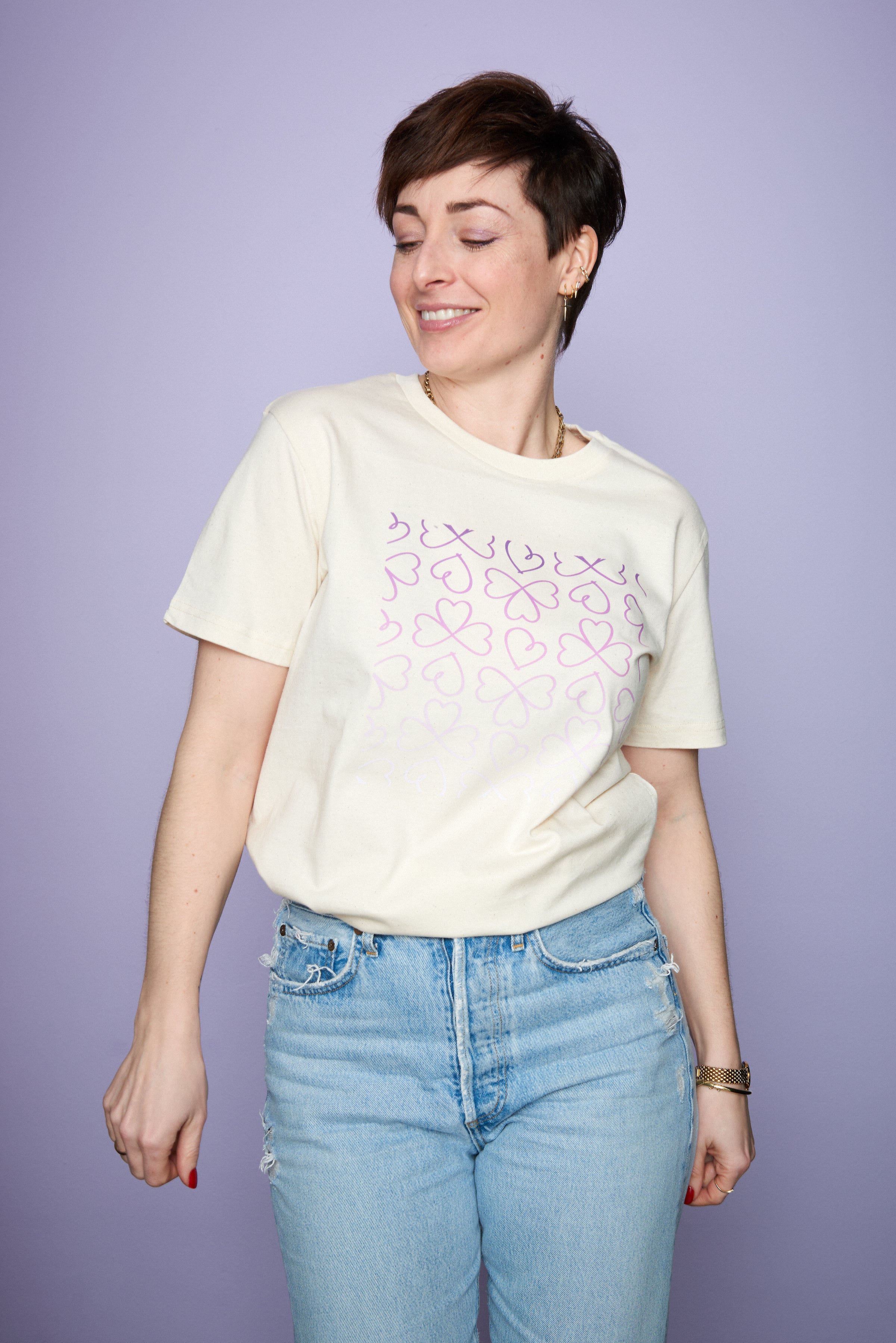 T-Shirt "Liebe für alle" - Creme