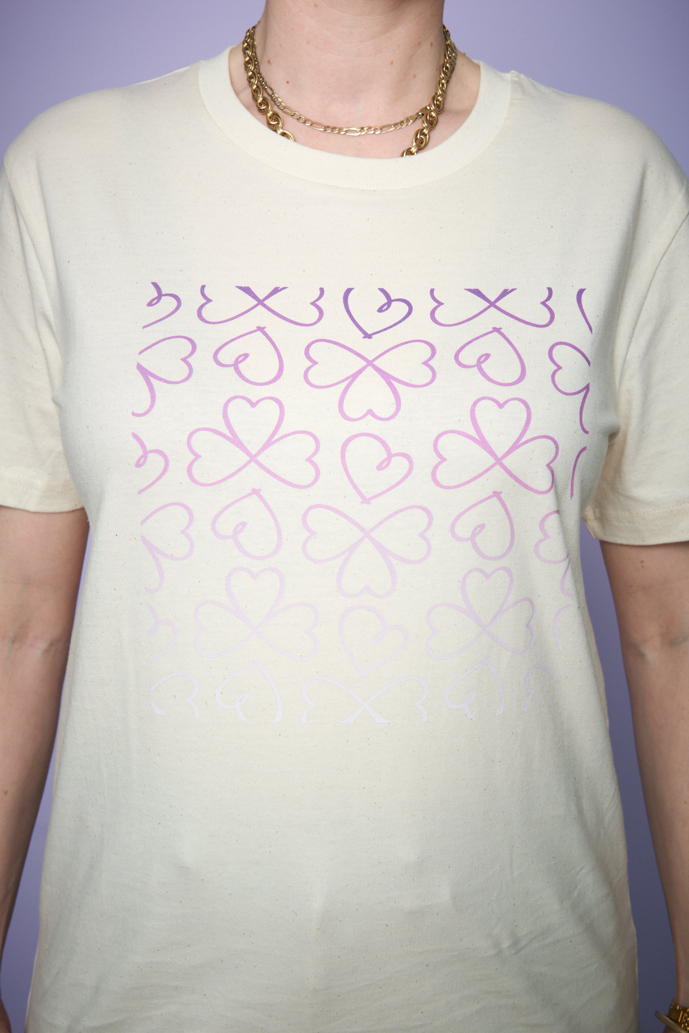 T-Shirt "Liebe für alle" - Creme