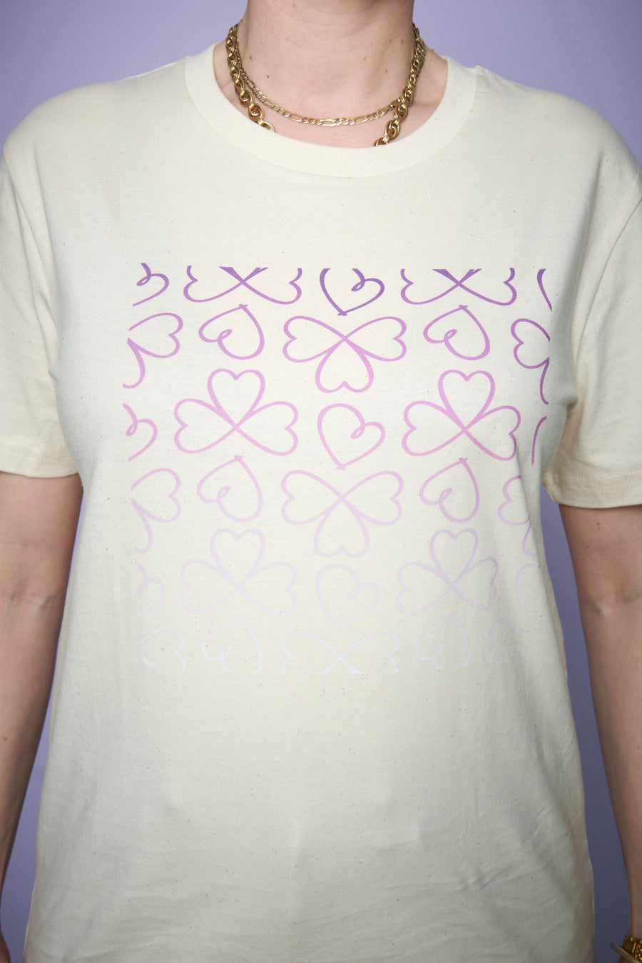 T-Shirt "Liebe für alle" - Creme