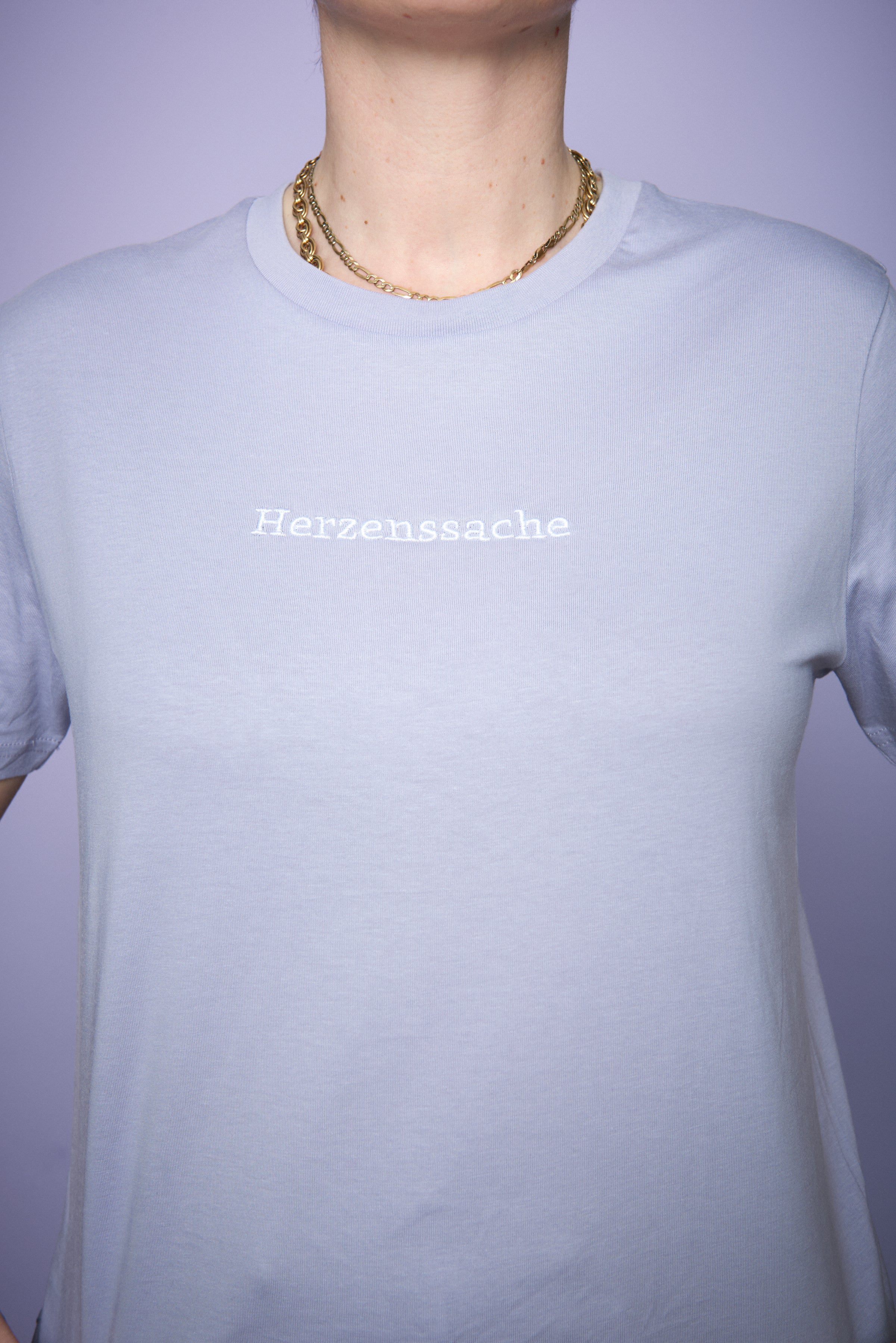 T-Shirt "Herzenssache" - Lila